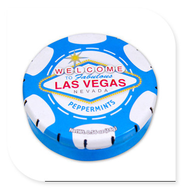 小號圓形薄荷糖鐵盒|進口糖果小鐵盒包裝