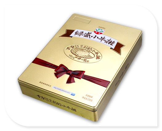 高檔特產(chǎn)牛排鐵皮盒 高檔特產(chǎn)牛排鐵皮盒正面圖