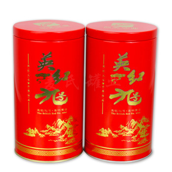 英紅九號包裝茶罐,茶葉鐵盒包裝設(shè)計