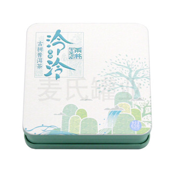 云南古樹(shù)普洱茶鐵盒,古樹(shù)茶花餅包裝盒