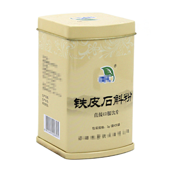 鐵皮石斛粉包裝盒_異形中成藥馬口鐵盒定制
