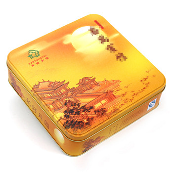 正方形月餅鐵盒_月餅包裝鐵盒
