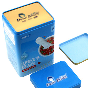 長(zhǎng)方形易拉拍底固體飲料鐵盒_保健品馬口鐵盒鐵罐廠(chǎng)家定制